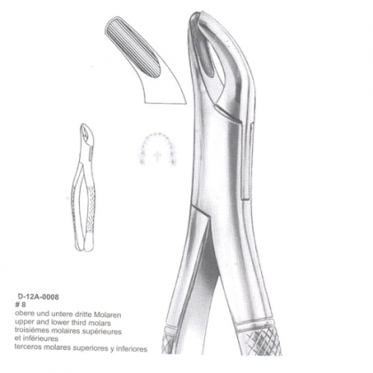 EXTRACTING FORCEPS (American Pattern)