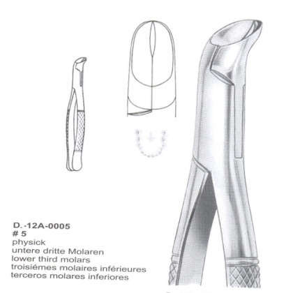 EXTRACTING FORCEPS (American Pattern)