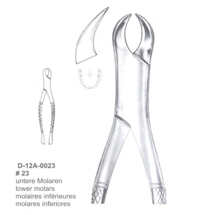 EXTRACTING FORCEPS (American Pattern)